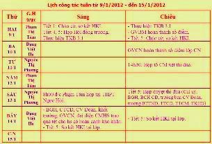 Lịch l�m việc tuần 6 (từ 28/92026 đến 4/10/2026)
